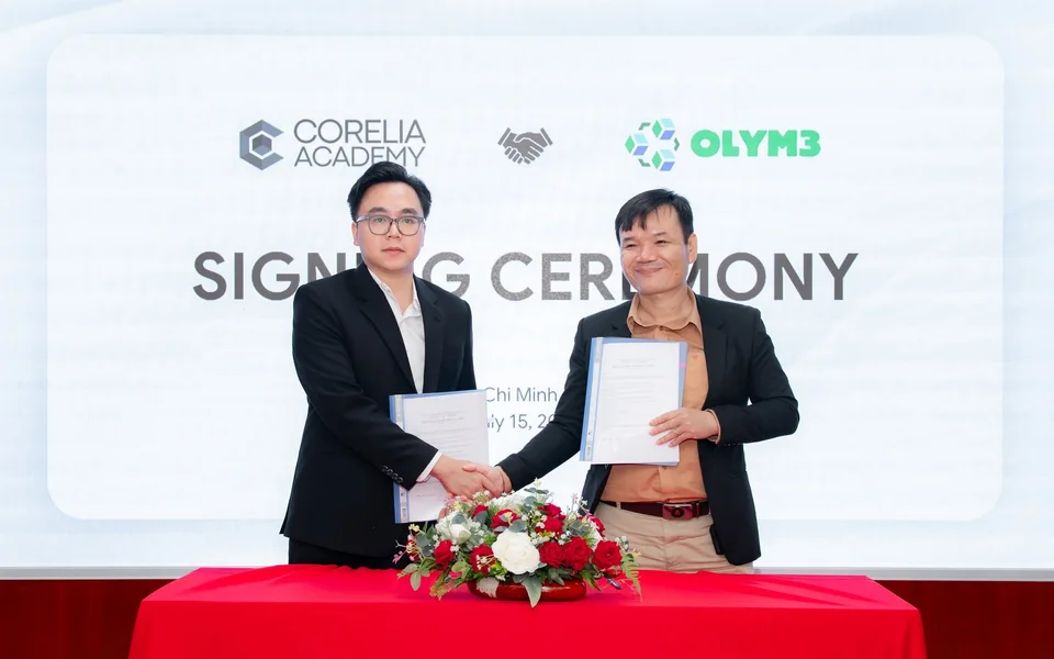 Ký hợp tác CORELIA ACADEMY và OLYM3